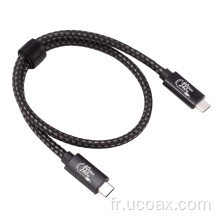 Câble USB-IF Certifié USB4 de 40 Gops